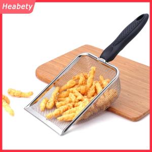 Heabety  Vật nuôi làm sạch công cụ thép không gỉ Phân xẻng Net mèo xả rác xẻng loài bò sát thằn lằn cát xẻng lưới màn hình phân muỗng