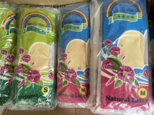 Găng tay cao su Sắc Cầu Vồng S M L dùng rửa chén rửa bát  đủ size dài 26cm 32cm 37cm 42cm