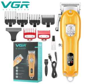 Original VGR V-092 Professional Hair Clipper High Quality Trimmer Hydraulic digital display