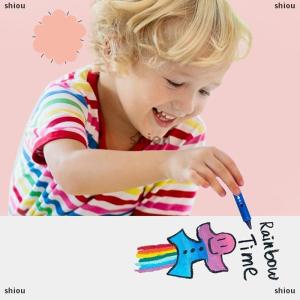 [COD] shiou 6Pcs Có Thể Giặt Tắm Bút Chì Màu Đầy Màu Sắc Vẽ Trong Bồn Tắm Dễ Dàng Làm Sạch Bút Chì Màu Trẻ Em Đầy Màu Sắc Vui Nghệ Thuật Đồ Chơi Graffiti Phòng Tắm Bút Chì Màu