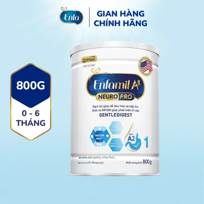 Sữa bột Enfamil A2 Neuropro 1 cho trẻ từ 0 - 6 tháng tuổi – 800g