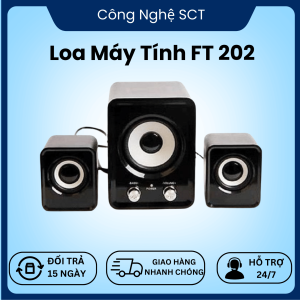 Máy Tính Xách Tay Để Bàn FT202 Loa Nhỏ Cho Máy Tính Đa Phương Tiện Hỗ Trợ USB Mini 2.1 Loa Siêu Trầm - Bảo hành 1 ĐỔI 1 từ MƯỜNG THANH ROYAL