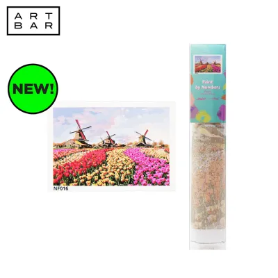 Skylar Paint By Numbers Nf016 Folded 40X50cm Tulip Field - Art Bar