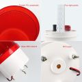 AC110-120V Industrial Rotating Beacon Light-High Intensity Red LED Strobe Alarm NO Siren for Vehicles,Warehouses,Factories,Home Emergency-Waterproof Indoor/Outdoor Safety Warning Light(NO Buzzer). 