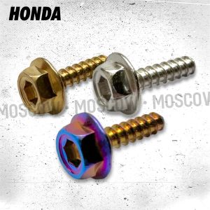 BAUT BODY PROBOLT 2KUNCI STAINLIS HONDA YAMAHA TWOTONE GOLD CHROME HARGA PER 1PCS/SATUAN/1BIJI HONDA YAMAHA SCOOPY BEAT MIO NOUVO DLL