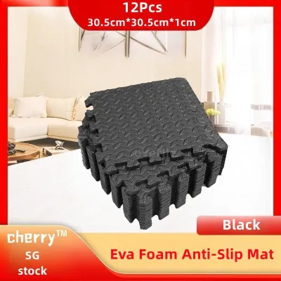 【SG stock】12PCS EVA Foam Interlocking Puzzle Exercise Sports Gym Mat Baby Foam Play Anti-Slip Mat