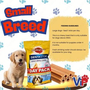 Pedigree Dentastix Dog Chew Sticks for Small and Large Dogs with Triple Action Support