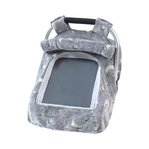 Baby Carrying Basket Cover Soft and Comfortable Luminescent Flannel Fabric Protective Sleeve Elasticity for Infants