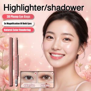 【Effortless 2-in-1 Design】Double Shade Under-Eye Pencil Sweatproof Natural Look Waterproof Eye Makeup Long-Lasting Smudge-Proof Eyebrow Enhancer