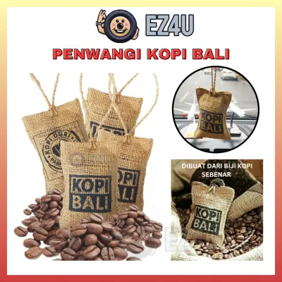 [EZ4U] (Made In Bali 100% Original) Organic Air Fresheners Coffee Bali Pewangi Kereta Kopi Bali 1PCS