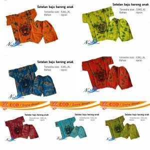 Setelan Anak Tye Dye & Barong Bali: Desain Tradisional Indonesia