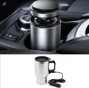 HOL 12/24V Car Heating Cup Water Heater Kettle Electric Kettles Coffee Tea Boiling Heated Mug Water Heat