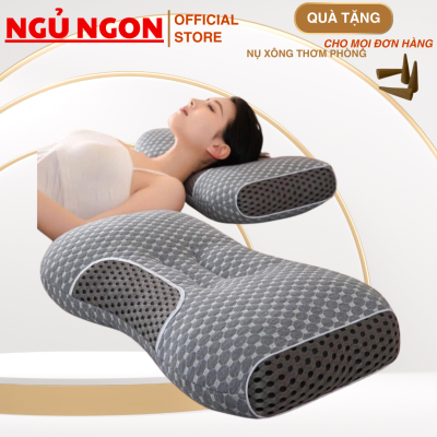 Gối ngủ chống đau vai gáy.Gối spa vải bông chống ngáy, giúp cải thiện giấc ngủ
