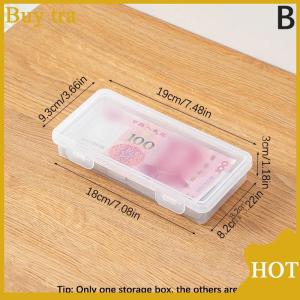 [Buytra] กล่องเก็บแบบพกพากล่องกระดาษเก็บเงินอัลบั้มธนบัตรกล่องเก็บสะสมเหรียญเคสพลาสติกใส