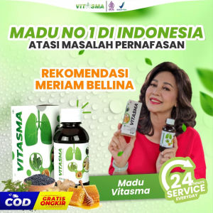 Vitasma Madu Herbal Batuk Asma Ispa Tenggorokan Sakit Bronkhitis Alergi Untuk Membantu Mengatasi Masalah Pernafasan Batuk dan Asma