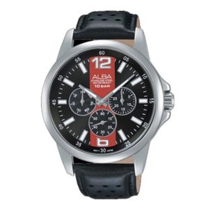 ALBA ORIGINAL - ALBA AP6479 X1 ALBA AP6479X1  Men CT - Hitam - Kulit - Diameter 4.2CM- Water Resist 100 Meter - Jamdunia / Jam dunia JD18 # Jam Tangan Pria Jam Pria Jam Tangan Anti Air + ALBA AP64 79 AP 64 79 X1 AP6 S003