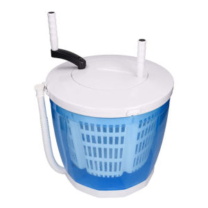 Portable 2-in-1 Mini Washing Machine and Spin Dryer Holds up to 2 kg Hand Cranked Non-Electric Top Washer/Dryer for Camping Caravans