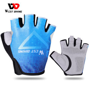WEST BIKING Cycling Half Finger Gloves Outdoor Sports Gloves Men Women Anti-Silp Shockproof Rider Protective Gloves