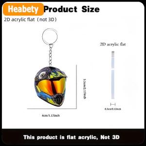 【2-3 days delivery】 Keychain Helmet 2D Flat Fashion Stereo Motorcycle Helmets Safety Auto Bag Car Key Ring KeyChain Gift Jewelry