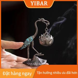YIBAR Cần cẩu hương chủ bếp sen hương hợp kim cổ sen treo bếp trà lễ thủ công trang trí gia đình