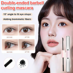 💕New/Waterproof/Curling/Barbell Double Head/Mascara/Waterproof/Sweat-Proof/Not Easy to Smudge