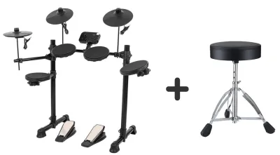 Electronic Drum Set 5 Pc Drum Kit Percussion Drums