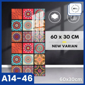 PAKET 10 PCS - Wallpaper dinding VINYL Marble 30 x 60 cm Stiker Cabinet Marbel
