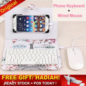 【local ready stock】E-COOL Phone Table Cover Keyboard Mouse for Cellphone with holder Protective Cases Cute for Online Class Study Home Office Work Compatible with OTG Android Such As OPPO Huawei Xiaomi Vivo Realme Samsung AUSA Infinix Redmi Best Gift