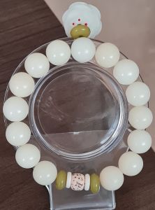 Bodhi Seed with Lotus Charm Bracelet