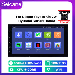 Seicane - 7 inch Android 10.0 Universal Car Radio 2Din AUTO Player Multimedia Head Unit for NISSAN TOYOTA KIA VW Hyundai Suzuki Honda RAV4 YARIS COROLLA Car Stereo with one free camera