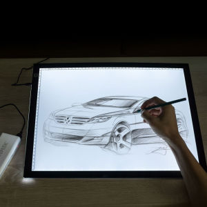 Threetrees A3 Tracing Drawing Pad Equipped with Step-less Dimming Brightness LED Light Box for Aniamtion Sketching Designing Stencilling Drawing Sewing