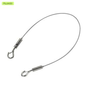 FUJIAS3 Adjustable Automatic Wire Rope Spring Hook Clothesline Hanging Solution System Suspension Code Stainless Steel Cable
