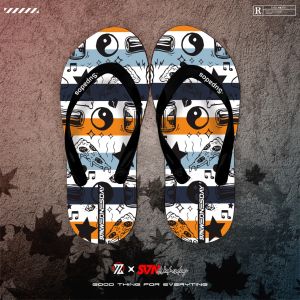 SV7N-0141 Sandal Jepit Pria Dewasa UK 36-43 Dan Anak anak UK 26-35 Sandal Distro Printing Sendal Pria Sehari hari