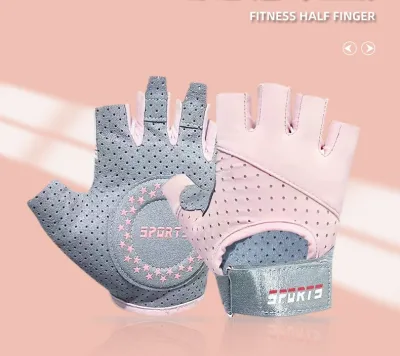 Găng Tay Tập Gym Nữ Hở Ngón Chống Trượt Cao Cấp Tập Yoga Gym Goft Đạp Xe Sprot - GT-Sport01