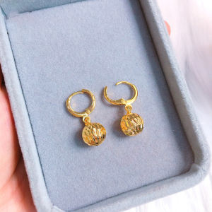 Bộ Dây Chuyền Nữ Titan Cầu Bi Thái Xi Mã Vàng Lắc Tay Nữ Dạng Cầu Bi Bông Tai Màu 24K Có Tăng Đơ Điểu Chỉnh Độ Rộng | Jeweley Queenn