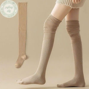 Tất Trơn Qua Gối Nữ Co Giãn Tốt – Mềm Mại Dày Dặn Thoáng Khí Phối Đồ Cá Tính Hoặc Dễ Thương Phù Hợp Mọi Phong Cách