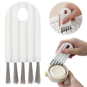 Pointing Decontamination Brush Cup Cover Groove Gap Brush Bendable Groove Gap Brush Multifunctional Flexible Gap Brush Soft Bristles Cleaning Brush