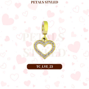 【PETALS_STYLED】 Titanium Love Series Pendant Charm For Bracelet