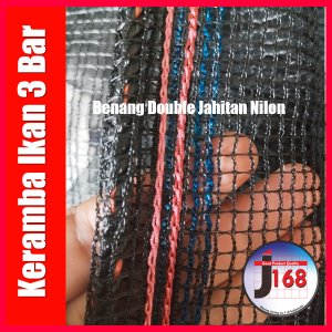 Keramba Ikan Premium Super tebal Siap Pakai waring jaring RK 3 Bar ukuran 3x25x1