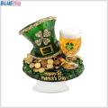 Bluethy St Patrick Day Centerpiece Tabletop Festival Decoration St Patrick's Day Acrylic Table Sign 2d Irish Shamrock Leprechaun Ornament for Home Office Desk Shelf Decor Festive Indoor Decoration Gift. 