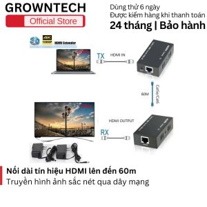 Bộ mở rộng HDMI SFX 60m truyền qua dây mạng Cat5e/6 hỗ trợ Full HD 1080p sắc nét không cần nguồn phụ plug and play tiện lợi