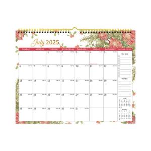 2025-2026 Wall Hanging Calendar Monthly Calendar Planner 18 Month Referances July 2025 to Dec 2026 Unlined Daily Blocks