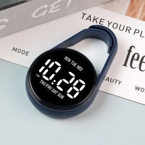 UTOPUS Đèn LED Đồng hồ treo điện tử Di động Màn hình kỹ thuật số Đồng hồ bỏ túi Sáng tạo Dụng cụ móc khóa Đồng hồ bỏ túi phát sáng Trẻ em/Người lớn
