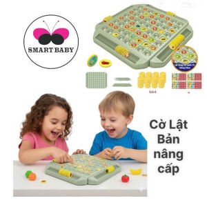Bộ Cờ Lật 64 ô bản nâng cấp dành cho 2-4 người chơi rèn trí nhớ và tương tác Smart Baby
