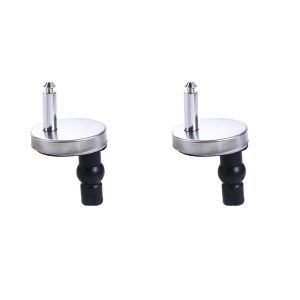 TRANQUIL HUT Soft Toilet Seat Hinges Replacement Release Quick Toilet Kit Heavy Duty Hinge Universal Stainless Steel Toilet Seats Top Fix Hinge for 2pcs Toilet Seats