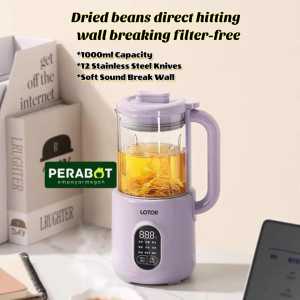 Multi-Mesin Soymilk Pelbagai Fungsi Isi Rumah Penuh Automatik Senyap Memasak Bebas Penapis (1000ML)