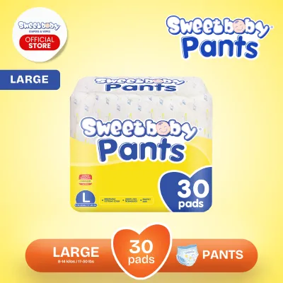 SWEETBABY REGULAR PANTS DIAPER - LARGE - 30 PADS ONE PACK - DISPOSABLE DIAPER