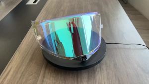 Photochromic Helmet Visor Tea Black Automatically Darkens Fit for KYT TT Revo Helmet Visor
