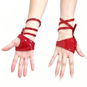 UNIITY Da bóng Găng tay da bóng Dây buộc cổ tay Ngón tay mở Găng tay không ngón Thiết kế không ngón tay Găng tay buộc cổ tay Dành cho phụ nữ