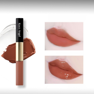 ลิปกลอสเนื้อแมตต์ ลิปกลอสแบบ สองเท่าสิ้นสุดแล้ว ไม่ติด